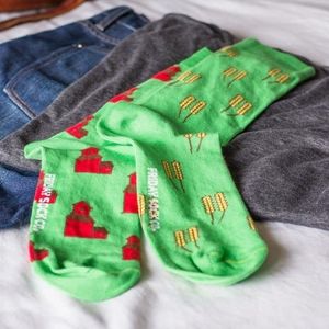 Men’s Socks | Wheat and Grain Elevator | Mismatche